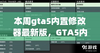 GTA5內(nèi)置修改器最新版，科技重塑游戲體驗(yàn)！