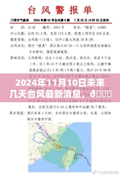 2024年11月10日及未來數(shù)日臺風(fēng)動態(tài)，最新消息與全面解析