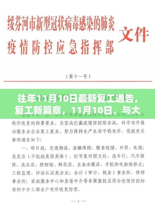 11月10日復工新篇章，共舞自然的開始之路