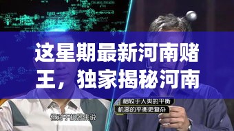 獨(dú)家揭秘，河南賭王最新高科技神器，革新功能引領(lǐng)極致體驗(yàn)，科技重塑賭壇風(fēng)云！