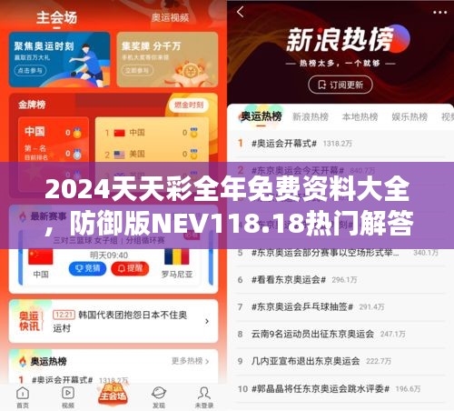 2024天天彩全年免費資料大全，防御版NEV118.18熱門解答匯總