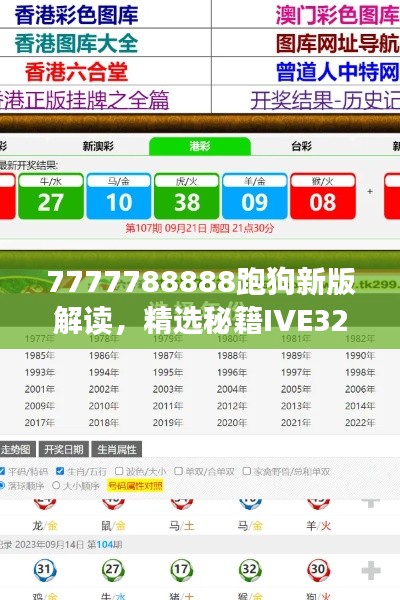 7777788888跑狗新版解讀，精選秘籍IVE323.63