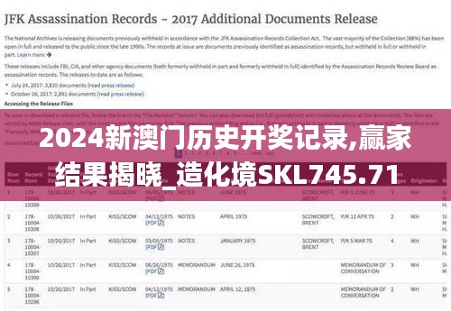 2024新澳門歷史開獎記錄,贏家結(jié)果揭曉_造化境SKL745.71