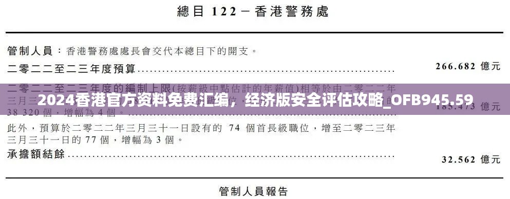 2024香港官方資料免費匯編，經(jīng)濟版安全評估攻略_OFB945.59