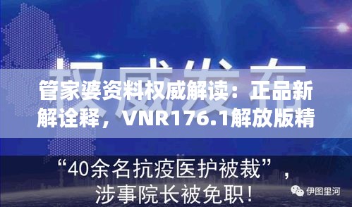 管家婆資料權威解讀：正品新解詮釋，VNR176.1解放版精要匯總