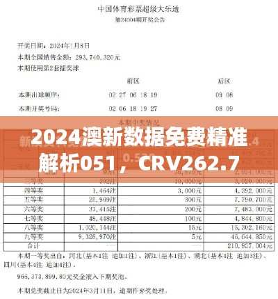 2024澳新數(shù)據(jù)免費精準解析051，CRV262.72旗艦版深度鑒賞