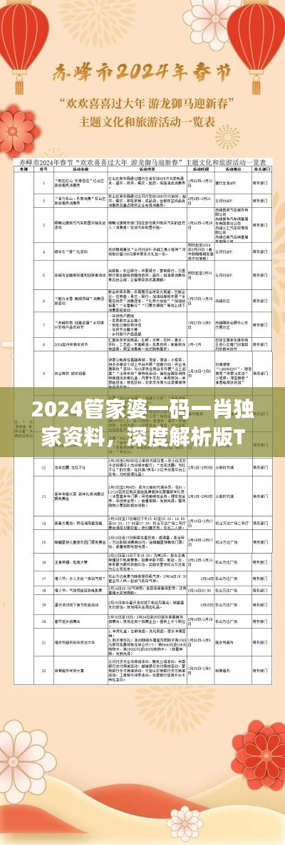 2024管家婆一碼一肖獨家資料，深度解析版TAN306.24