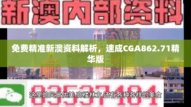 免費(fèi)精準(zhǔn)新澳資料解析，速成CGA862.71精華版