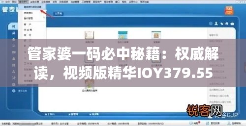 管家婆一碼必中秘籍：權(quán)威解讀，視頻版精華IOY379.55