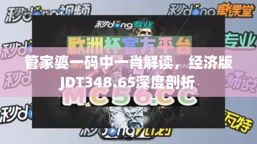 管家婆一碼中一肖解讀，經(jīng)濟(jì)版JDT348.65深度剖析