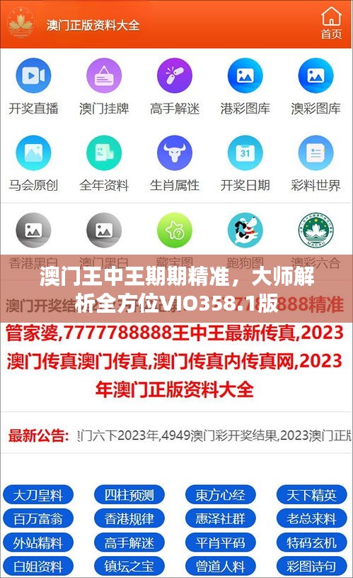 澳門王中王期期精準(zhǔn)，大師解析全方位VIO358.1版