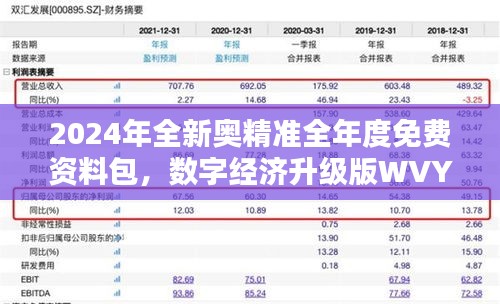 2024年全新奧精準(zhǔn)全年度免費(fèi)資料包，數(shù)字經(jīng)濟(jì)升級(jí)版WVY560.95