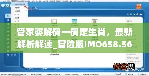 管家婆解碼一碼定生肖，最新解析解讀_冒險版IMO658.56