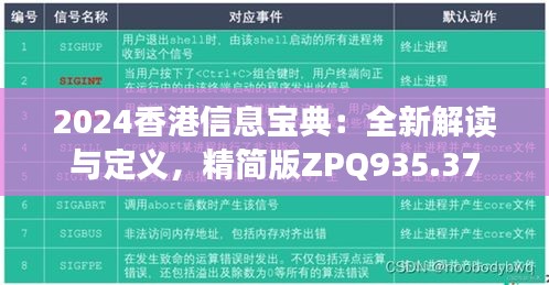 2024香港信息寶典：全新解讀與定義，精簡版ZPQ935.37