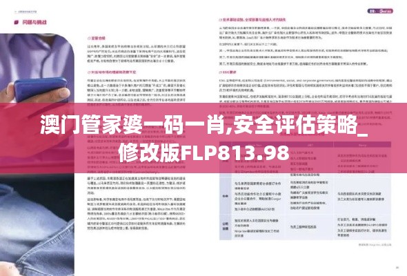 澳門管家婆一碼一肖,安全評估策略_修改版FLP813.98