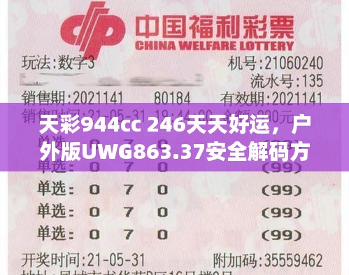 天彩944cc 246天天好運，戶外版UWG863.37安全解碼方案