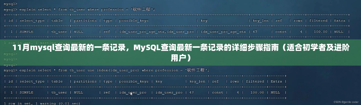 MySQL查詢最新記錄步驟詳解，從初學者到進階用戶的指南