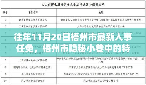 梧州市人事任免與隱秘小巷的特色小店，人事變遷背后的驚喜邂逅之旅