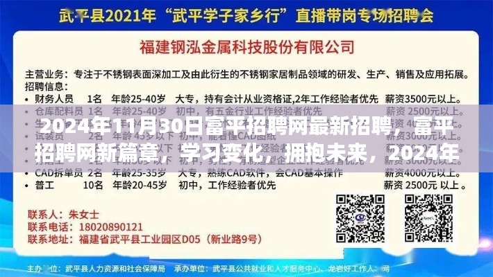 富平招聘網(wǎng)新篇章啟航，最新招聘信息與未來(lái)學(xué)習(xí)變化