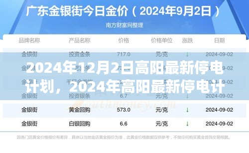 高陽最新停電計劃通知，2024年停電安排詳解