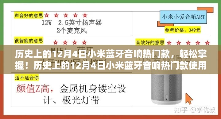 歷史上的12月4日小米藍(lán)牙音響熱門(mén)款，輕松掌握與使用指南