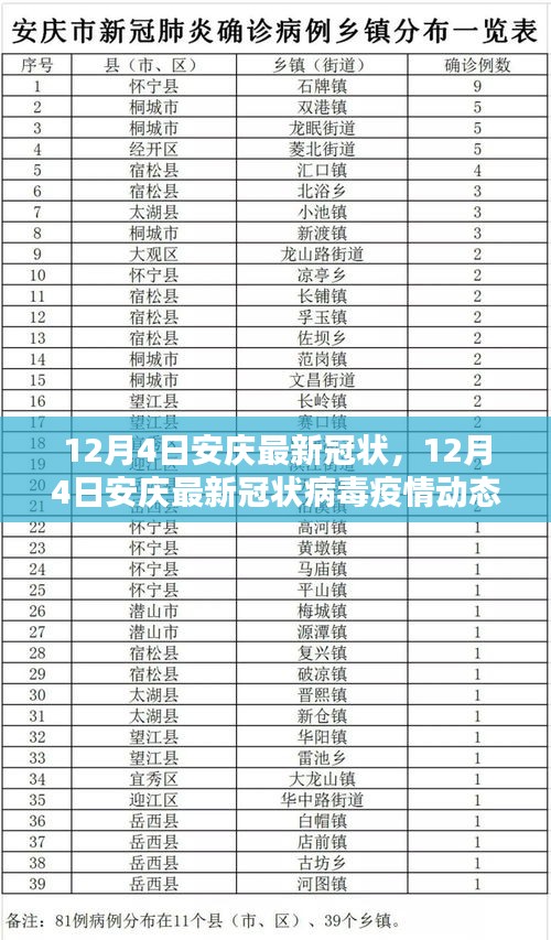 12月4日安慶最新冠狀病毒疫情動態(tài)與防控措施分析報告