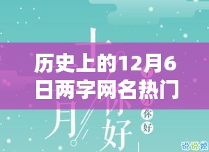 歷史上的12月6日兩字網名熱門，暖網名，十二月的奇緣