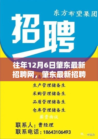 歷年12月6日肇東招聘熱點一網(wǎng)打盡，最新招聘信息匯總