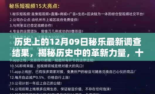 揭秘歷史革新力量，十二月九日秘樂最新科技產(chǎn)品深度解析與調(diào)查揭秘