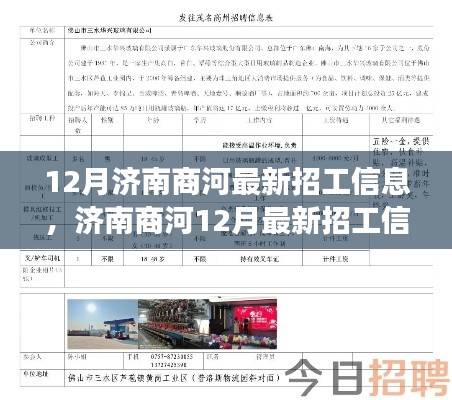 濟南商河12月最新招工信息匯總，開啟自信人生之旅的學習變化之路