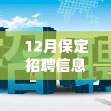 12月保定熱門(mén)招聘信息全面評(píng)測(cè)與介紹