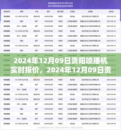 2024年12月09日貴陽(yáng)噴播機(jī)實(shí)時(shí)報(bào)價(jià)及選購(gòu)指南，深度解析與報(bào)價(jià)大全