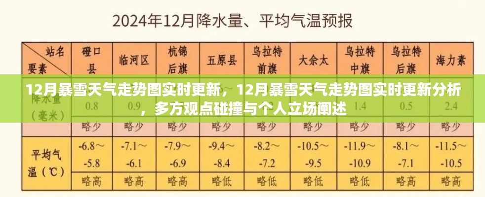 12月暴雪天氣走勢圖實(shí)時更新與分析，多方觀點(diǎn)碰撞及個人立場闡述