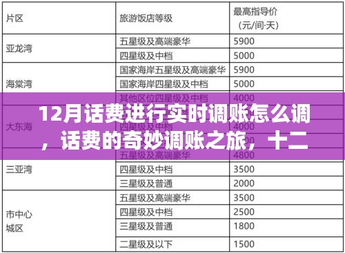 十二月話費實時調(diào)賬指南，奇妙之旅與溫情時刻