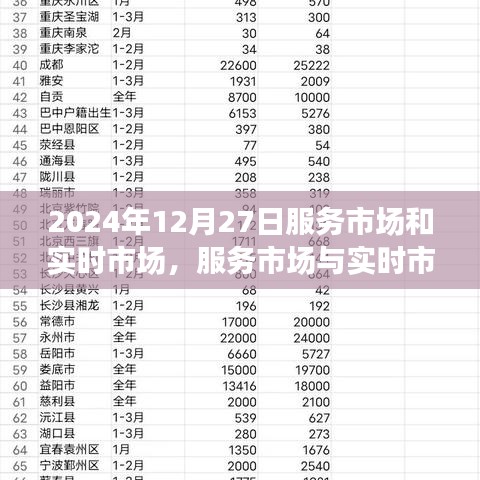 2024年12月27日，服務(wù)市場(chǎng)與實(shí)時(shí)市場(chǎng)的交融深度洞察與觀點(diǎn)碰撞