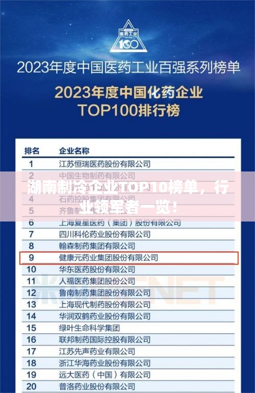 湖南制冷企業(yè)TOP10榜單，行業(yè)領軍者一覽！