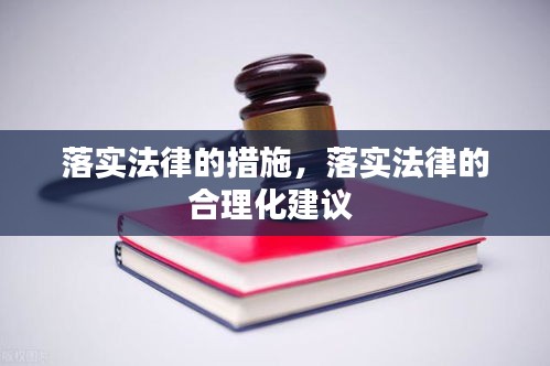 落實法律的措施，落實法律的合理化建議 