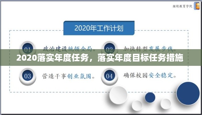 2020落實(shí)年度任務(wù)，落實(shí)年度目標(biāo)任務(wù)措施 