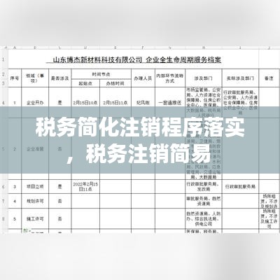 稅務(wù)簡化注銷程序落實(shí)，稅務(wù)注銷簡易 