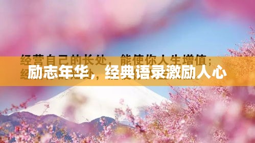 勵志年華，經典語錄激勵人心